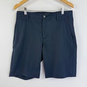 Huckberry Proof Nomad‎ Shorts Mens 32 Navy 9"  Inseam Technical Stretch Chino